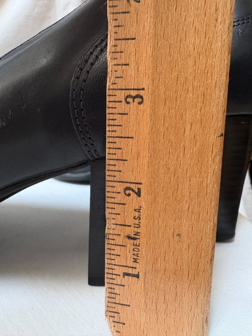 Nine West Navy Leather Heeled Loafers – Size 6 - Picture 9 of 10